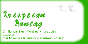 krisztian montag business card