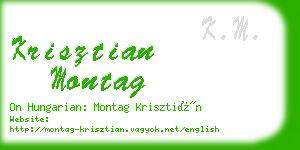 krisztian montag business card